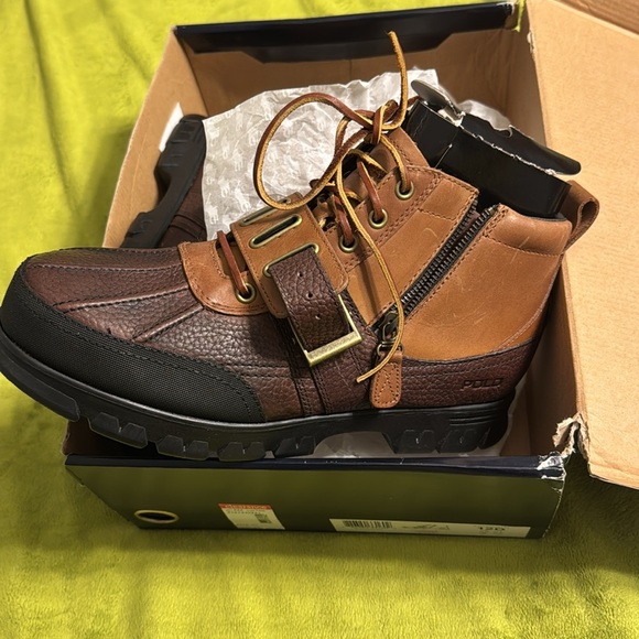 Men’s NEW Vintage Polo Ralph Lauren Allendale Equestrian Boots! Sz 12D Buckle - Picture 2 of 7